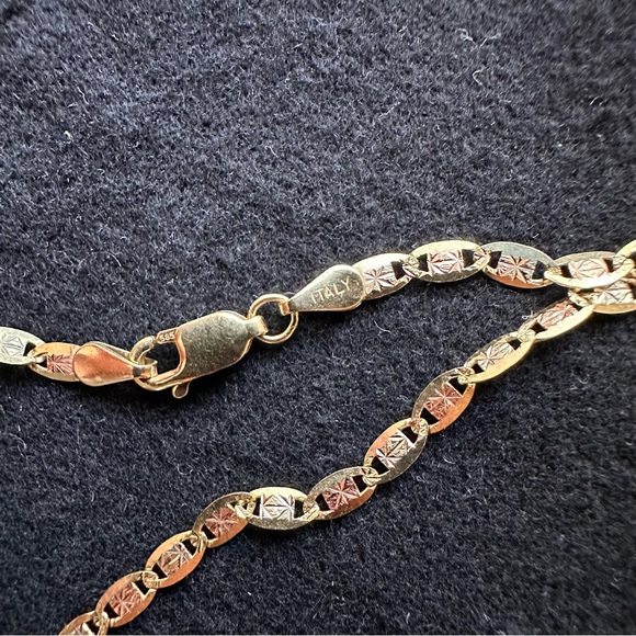 18” Chain necklace in 14K gold, White Rhodium-Plate & Rose Rhodium - Picture 3 of 9